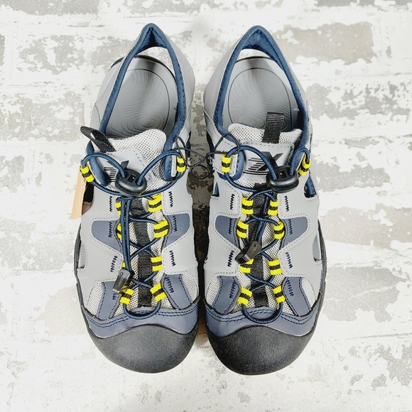 New ZeroXposur Wallowa River Grey Bungee Lace Up Sandals K552 - Picture 9 of 11